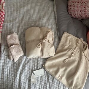 Barefoot Dreams Cozy Beige Set